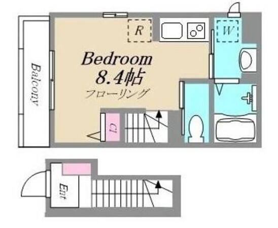 高津駅 徒歩9分 2階の物件間取画像